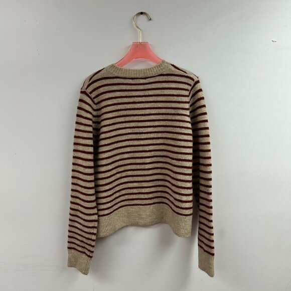 Striped Button-Up Knit Cardigan - KS6024 - Picture 2 of 2